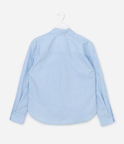 Camisa Infantil Sastre en Tricolina Listrado con Brillos – Talle 5 a 14 años 2