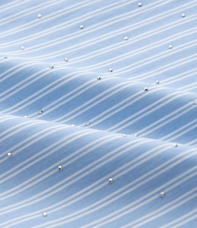 Camisa Infantil Sastre en Tricolina Listrado con Brillos – Talle 5 a 14 años 3