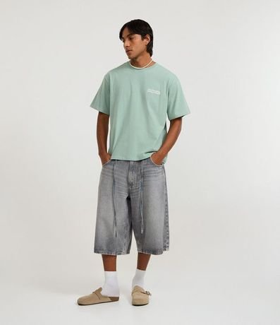 Remera Boxy en Algodón con Estampado Lettering 2