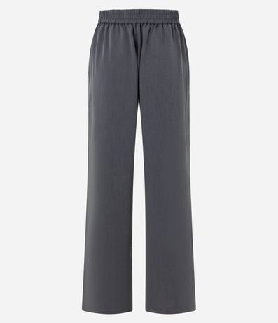 Pantalón Sastre Wide en Crepé con Cintura Elástica 7