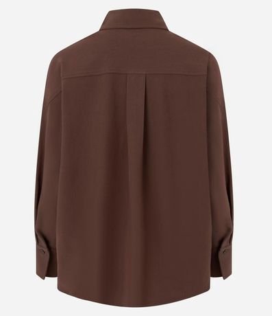 Camisa Oversized Sastrería con Puño Largo 6
