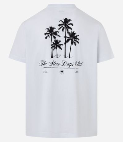 Remera Comfort en Algodón con Estampa Frente y Espalda Palmeras 6
