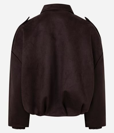 Campera Bomber Gamuza con Cuello Clásica 10