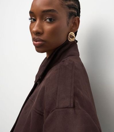 Campera Bomber Gamuza con Cuello Clásica 6