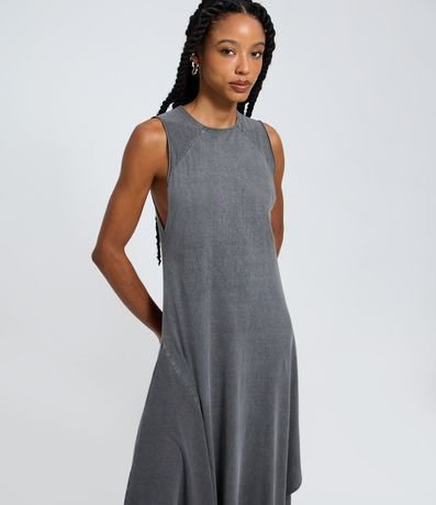 Vestido New Midi Marmorizado con Puntas en el Ruedo 2