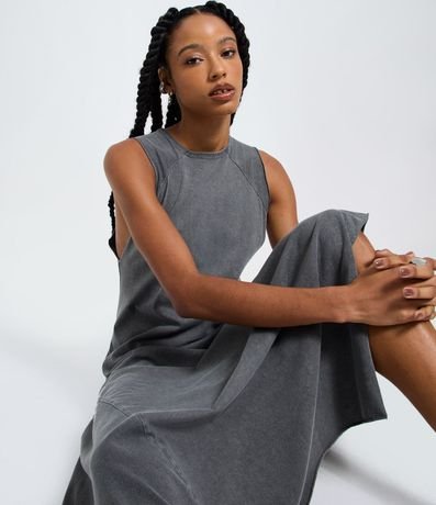 Vestido New Midi Marmorizado con Puntas en el Ruedo 4