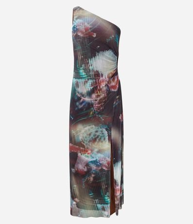 Vestido New Midi en Tule Degrade y Cut Out Lateral 4