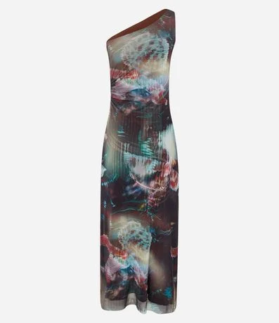 Vestido New Midi en Tule Degrade y Cut Out Lateral 5