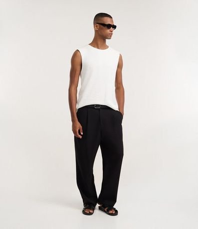 Musculosa Regular en Algodón con Textura Punto 2