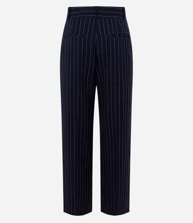 Pantalón Wide Leg de Sastrería con Estampa Rayas Finas 7