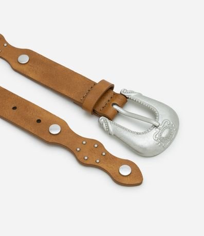 Cinturón Boho con Estructura Ondulada y Detalles en Metal 4