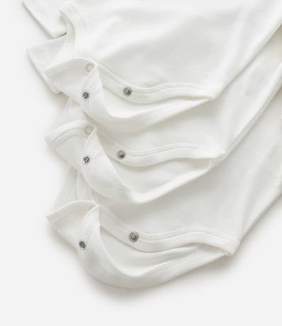 Kit 03 Bodies Bebé Manga Larga en Suedine – Talle RN a 18 Meses 5