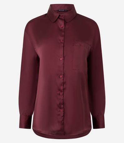 Camisa Satinada con Mangas Largas 5