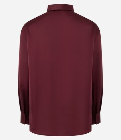 Camisa Satinada con Mangas Largas 6