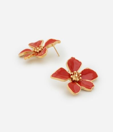 Caravana Botón con Forma de Flor Esmaltada 3