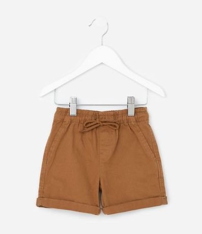 Bermuda Infantil en Sarga con Bolsillo Cuchillo - Talle 1 a 6 Años