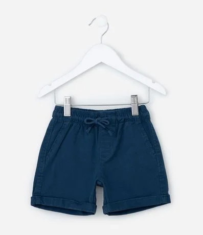 Bermuda Infantil en Sarga con Bolsillo Cuchillo - Talle 1 a 6 Años