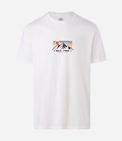 Remera Comfort en Algodón con Estampado Montaña 4
