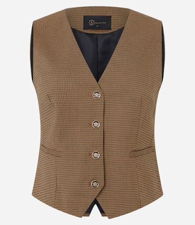 Chaleco de Sastrería con Estampa Mini Escocesa 5