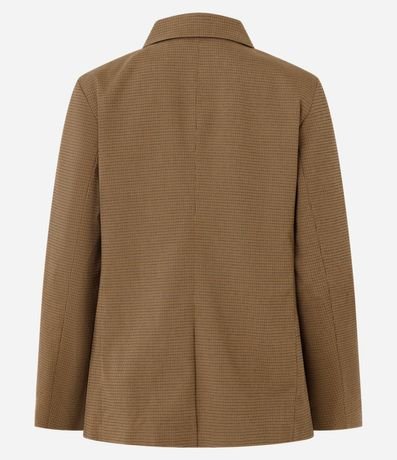 Blazer Sastre con Estampado Mini de Cuadros y Forro Interno 6