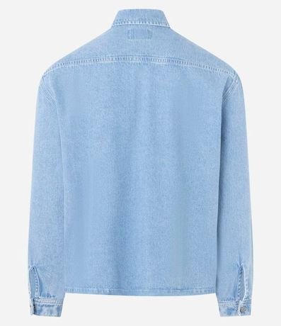 Camisa Oversized Boxy en Jeans con Efecto Marmorizado 7
