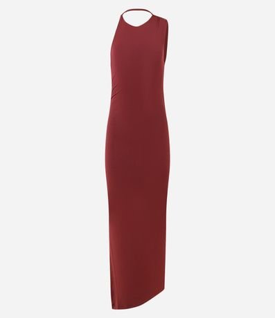 Vestido New Midi en Microfibra con Fenda 6