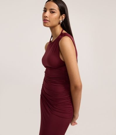 Vestido New Midi en Microfibra con Fenda 2