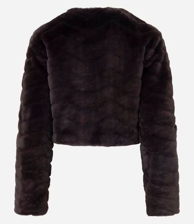 Saco Corto en Pelo Artificial y Ganchos para Cierre 3