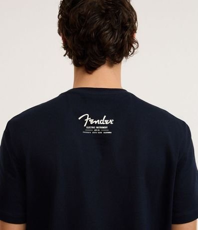 Remera Comfort en Algodón con Estampa Guitarras Fender 3