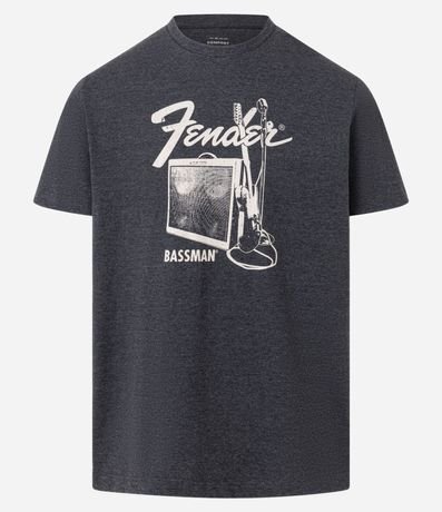 Remera Comfort en Media Malla con Estampa Fender Bassman 4