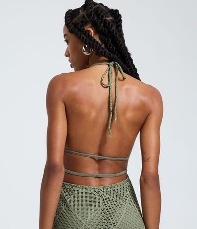 Vestido New Midi Frente Única con Efecto Ganchillo 2