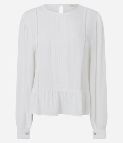 Blusa Bata en Viscosa con Detallamento de Entremedios 5