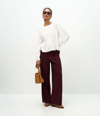 Blusa Bata en Viscosa con Detallamento de Entremedios 2