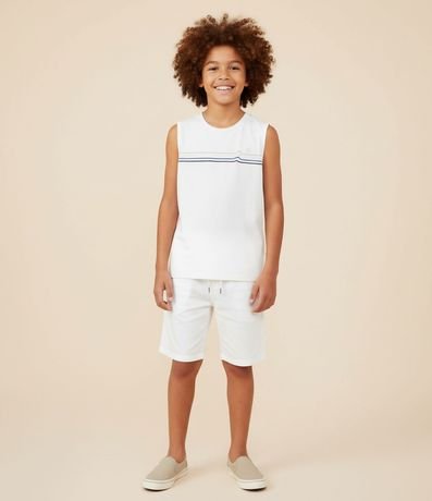 Musculosa Infantil con Estampa Rayas - Talle 5 a 14 años