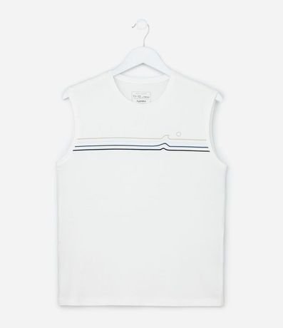 Musculosa Infantil con Estampa Rayas - Talle 5 a 14 años