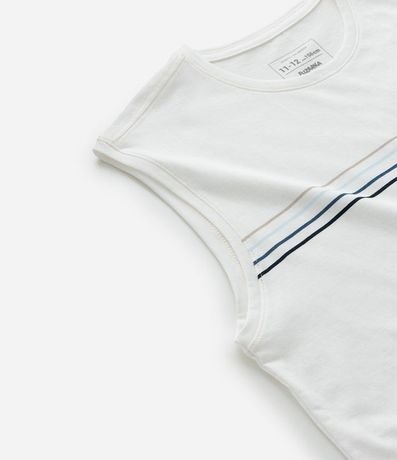 Musculosa Infantil con Estampa Rayas - Talle 5 a 14 años 4