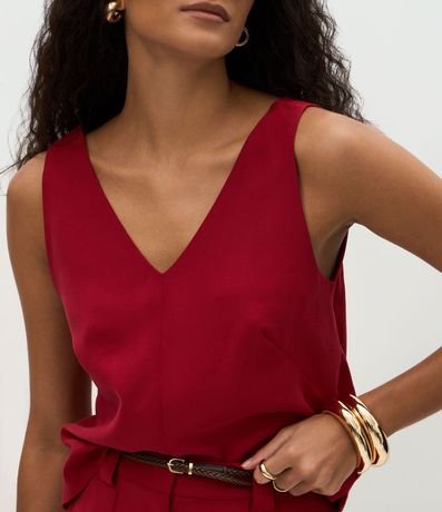 Musculosa en Viscosa con Escote V 4