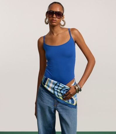 Body en Microfibra Frente Única con Bretel Fino 4