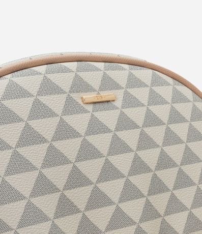 Mochila con Estampado Geométrico y Cremallera Pompón 6