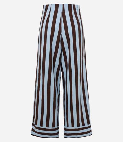 Pantalón Cintura Alta en Tricolina con Rayas Verticales 7