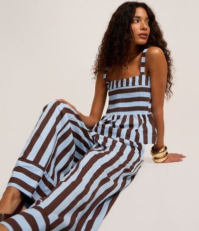 Pantalón Cintura Alta en Tricolina con Rayas Verticales 5