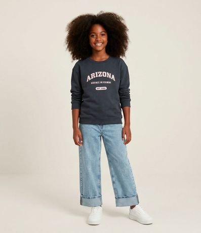 Saco Infantil con Lettering Arizona en Chenille – Talle 7 a 16 años