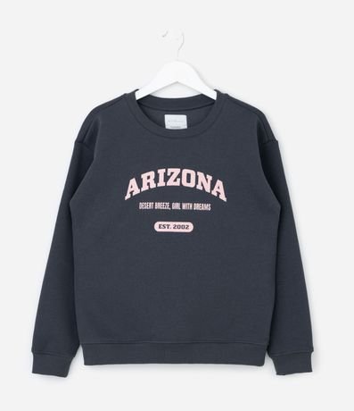 Saco Infantil con Lettering Arizona en Chenille – Talle 7 a 16 años 2