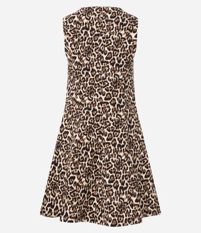 Vestido Corto Animal Print en Bengalina 6