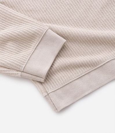 Remera Polo Manga Larga en Algodón Texturizado 8