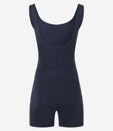 Enterito Deportivo en Microfibra con Breteles Anchos y Bolsos Lateral 2