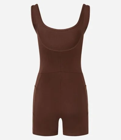 Enterito Deportivo en Microfibra con Breteles Anchos y Bolsos Lateral 2