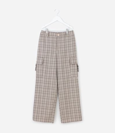 Pantalón Cargo Infantil en Sastre de Cuadros – Talle 5 a 14 años 2