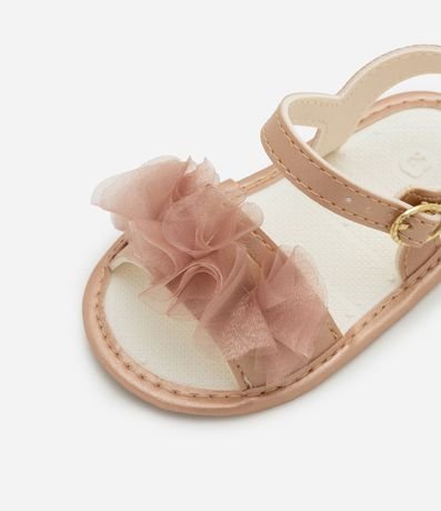 Sandalia Infantil con Frufrus y Cierre por Hebilla - Talle 13 al 16 4