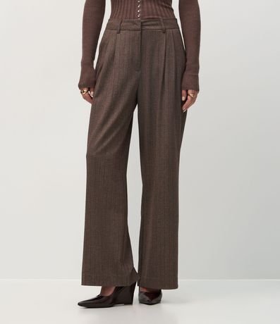 Pantalón Wide Leg Sastrer con Pliegues Delanteros 3